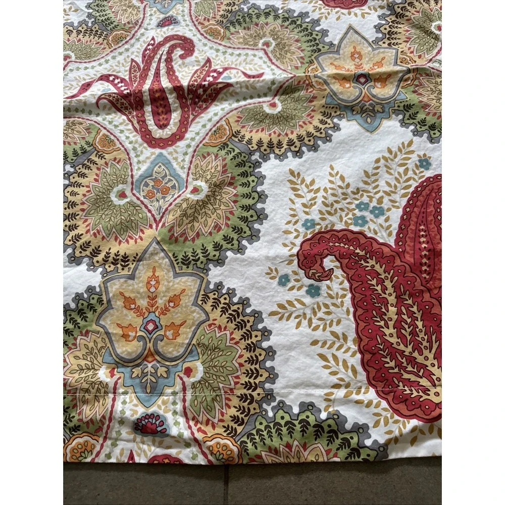 Pottery Barn Linden Paisley Pillowcase Sham Floral‎ 26x26 Whimsical Bohemian